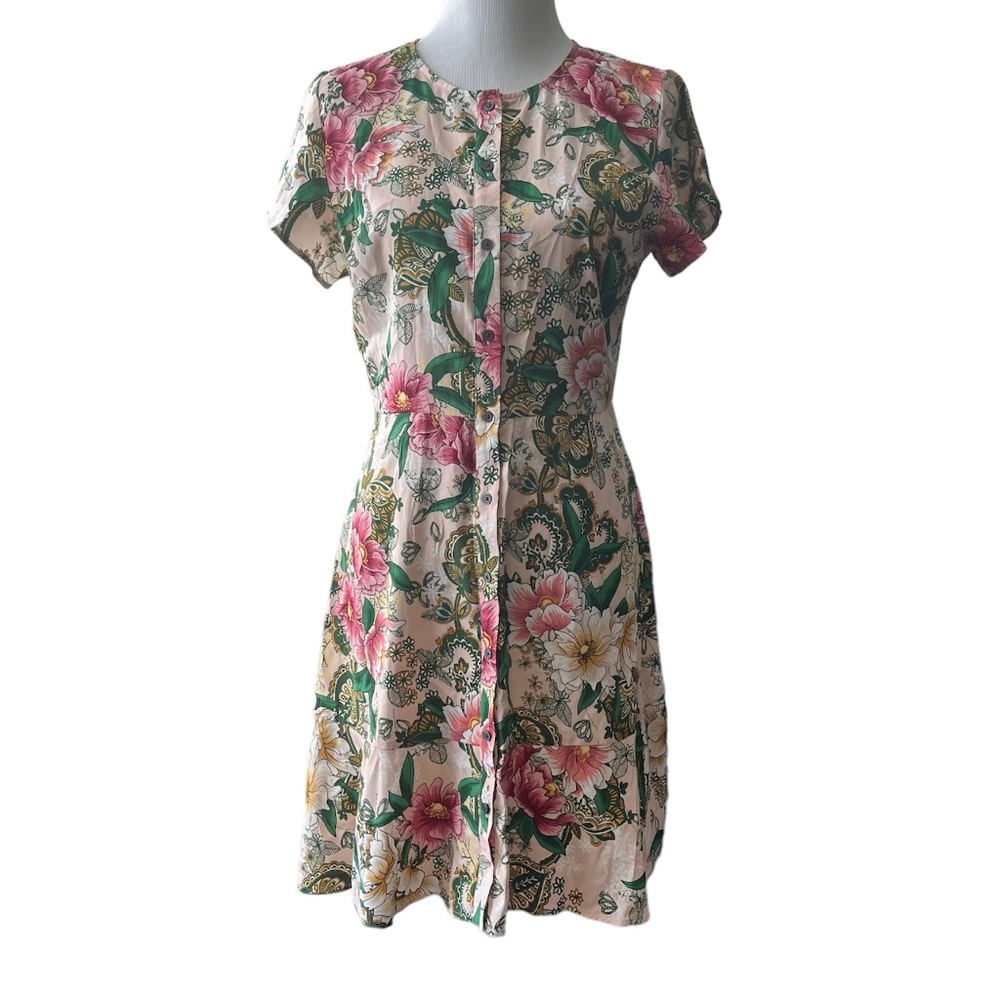 LOFT  Camille Garden Dress Medium